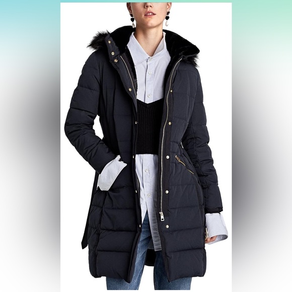 Zara Water Repellent down Puffer Coat - Picture 2 of 12